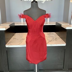NWT Off the Shoulder Bodycon Dress